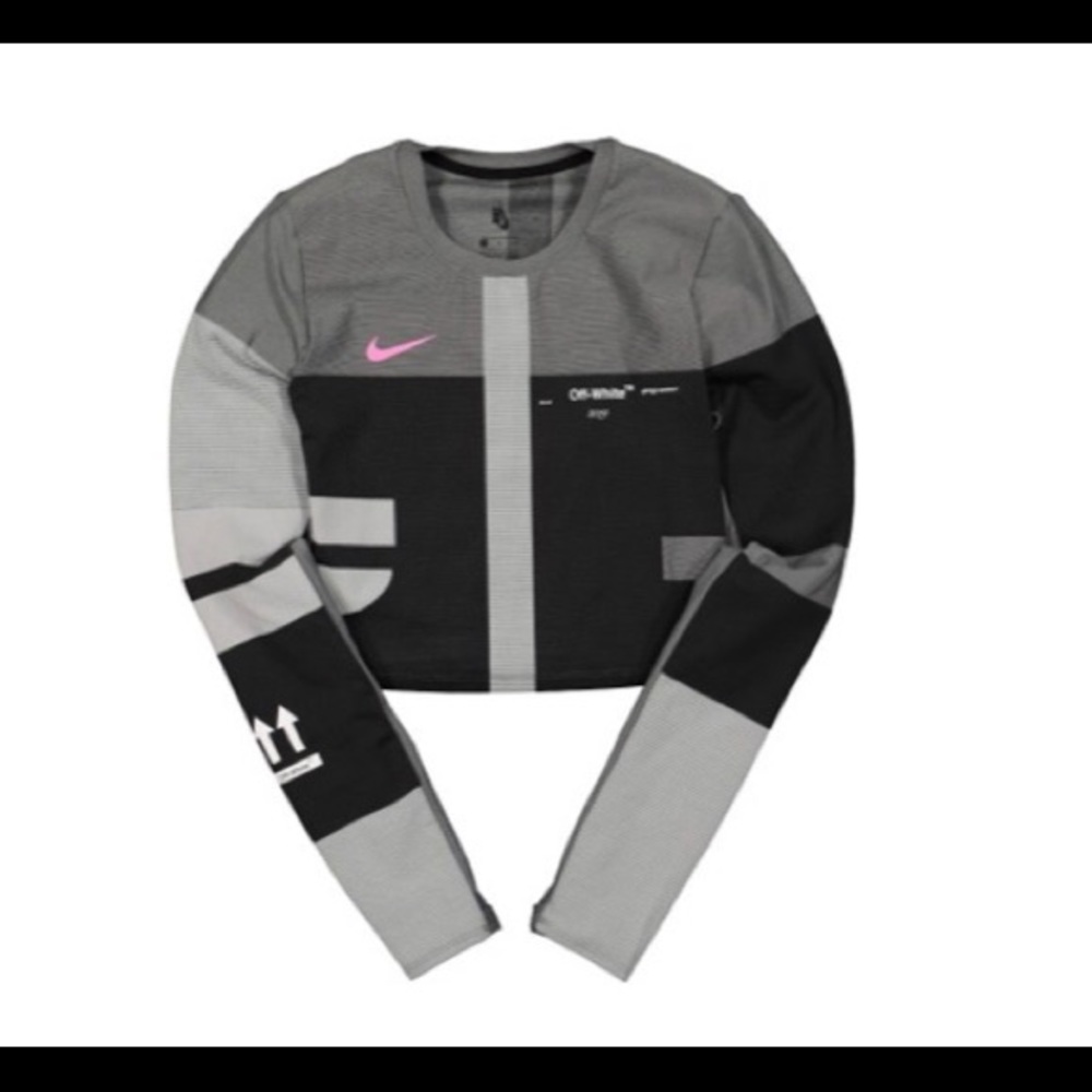Off white x Nike women’s easy run top - grey